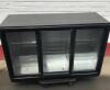 Empire Triple Door Back Bar Cooler, Model CL-320S, Capacity 330 Litres