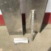 2 x Stainless Steel Wall Shelves with Supports. Size W130cm x 30cm - 4