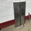 2 x Stainless Steel Wall Shelves with Supports. Size W130cm x 30cm - 5