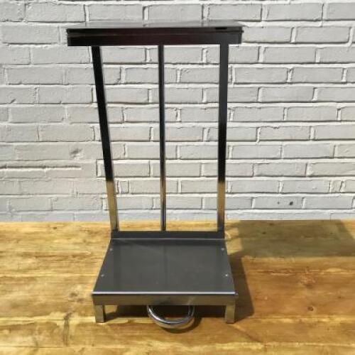 Stainless Steel Foot Operated Fliptop Lid Rubbish Bag Holder