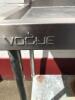 Vogue Stainless Steel Commercial Double Sink with Lever Tap. Single Left Hand Drainer & Galvanized Shelf Under, Size H90cm x W150cm x D60cm - 2