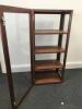Hardwood & Glass Panel Locking Display Cabinet with 3 Shelves. Size H158cm x W59cm x D45cm - 6