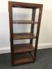 Hardwood & Glass Panel Locking Display Cabinet with 3 Shelves. Size H158cm x W59cm x D45cm - 5