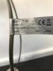 Floor Standing Silver Metal Lamp with Light Blue Shade - 5