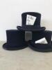 3 x Dark Blue Top Hats - 2