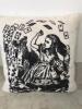 4 x Canvas Material Covered Cushions with 'Alice In Wonderland' Images (As Viewed) - 5