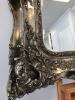 Ornate Silver Gilt Framed Bevel Edged Mirror, Size 100cm x 120cm - 2