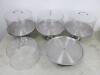 4 x 13" Counter Cake Display Stands with Perspex Covers - 2