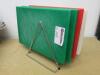 6 x Chopping Boards, 2 Green, 2 Red, 2 White, 18 x 12" with Chrome Stand - 3