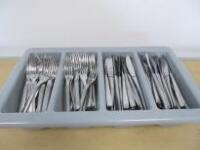 193 x Pieces of Artis Cutlery to Include: 96 x Knives & 97 x Forks with Plastic Tray