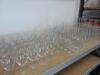 Quantity of 106 x Assorted Glassware to Include: 40 x Wine Glasses, 7 x Champagne Flutes, 19 x High Ball Glasses, 4 x Carafe & 36 x Pint & 1/2 Pint Glasses (As Viewed) - 5