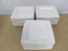 77 x Assorted White Square China Side Plates (18cm x 18cm) (Some Branded As Viewed) - 3