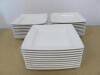 77 x Assorted White Square China Side Plates (18cm x 18cm) (Some Branded As Viewed) - 7