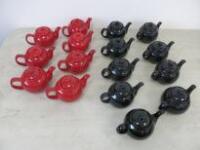 15 x Price & Kensington Tea Pots (8 Black, 7 Red)