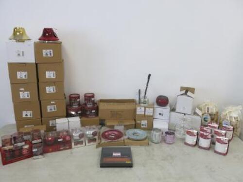 Quantity of Approx 70 Assorted Heart & Home Candle & Homesense Accessories Stock to Include: Candle Holders, Giftsets, Carousels, Incenses, Candle Jars, Candle Shades & Other Stock (As Pictured/Viewed)