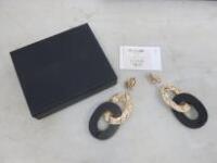 Sportmax Clip On Costume Jewelry Earrings RRP £149, Boxed