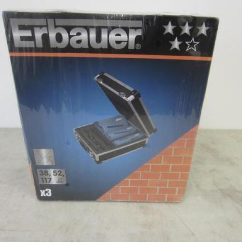 Erbauer Set of 3 Core Drills (38,52 & 110mm) New Boxed