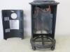 Blyss Portable Cast Iron Effect Butane Gas Heater in Black, Model PROV 01. Size H80cm x D46cm - 4