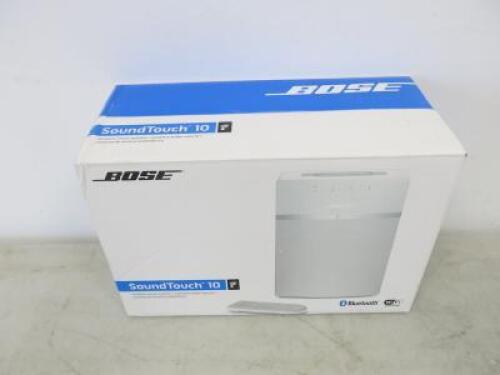 Bose Sound Touch 10 Wireless Music System in White. Boxed/New