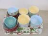 Lot to Include 3 x Strawberry Patterned Trays, 29 Melamine Childs Rice Bowls & 4 Other China Bowls - 4