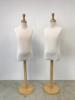 Pair of Children's Torso Mannequins on Wood Stands