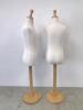 Pair of Children's Torso Mannequins on Wood Stands - 3