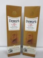 2 x Bottles of Boxed John Dewar & Sons Ltd 12 Yrs Blended Scotch Whisky, 700ml. RRP £70
