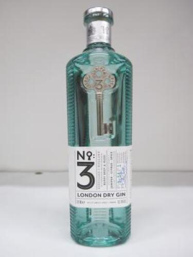 No 3 London Dry Gin, 700ml. RRP £30