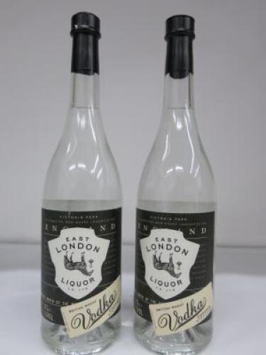 2 x East London Liquor Co, British Wheat Vodka, 700ml. RRP £90