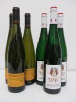 6 x Assorted Bottles of Riesling to Include: 3 x Domaine Bruno Sorg Grand Cru Pfersigberg 2016 & 3 x Selbach Oster 2016,750ml,White Wine