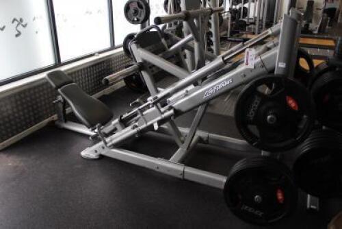 Life Fitness Signature Series Plate Loaded Linear Leg Press with 10 x 25kg Jordan Rubber Plate Weights