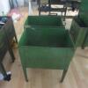 2 x Machinists Metal Dump Bins - 4