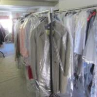 Cloth Rail Containing 40 x Assorted Items of Clothing Including Dresses, Skirts & Jackets (As Viewed)