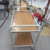 Wheeled Trolley and 3 Assorted Size Clothes Rails (As Viewed/Pictured) - 3