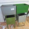 4 x Machinists Metal Dump Bins - 5