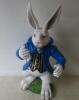 White Rabbit Resin & Fibreglass Figurine, Size (H) 83cm x (W) 50cm x (D) 30cm - 6