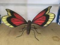 Butterfly Resin & Fibreglass Figure, Size (H) 46cm x Wingspan 87cm