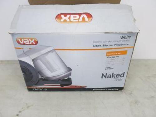 VAX Bagless Cylinder Vacuum Cleaner, Model C88-W1-B. Comes with Assorted Attachments & Original Packaging