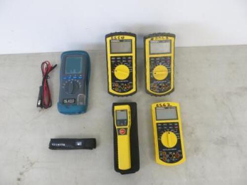 6 x Assorted Testing Equipment to Include: 1 x Kane 455 Flue Gas Analyzer, 3 x Robin AR6006 Digital Multimeter, 1 x Robin RT26 Thermometer & 1 x T.D.S Mini Meter. NOTE: Some leads missing