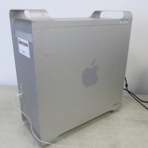 Apple Power Mac G5 (Model PowerMac7,3). Dual 2.5Ghz Power PC G5. 6.5GB RAM. ATI Radeon 9600 Graphics 128MB. 465GB HDD, 230GB HDD. macOS Leopard 10.5. NOTE: Damage to casing as pictured