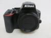 Nikon D5600 DSLR Camera (Body Only) in Black, S/n 6100950. Comes with MH-24 Battery Charger, Rechargeable Lithium Ion Battery Pack, Body Cap, Camera Strap, User Manual & Original Box - 6