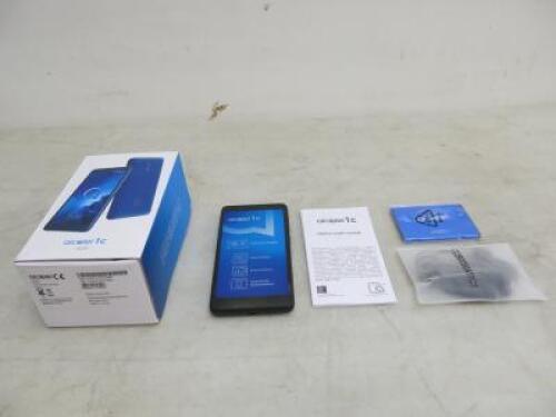 Alcatel 1c (2019) Volcano Black Mobile Phone, Boxed/New. Comes with Quick Start Guide & Head Phones. NOTE: Missing Charger