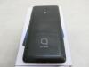 Alcatel 1c (2019) Volcano Black Mobile Phone, Boxed/Used. Comes with Quick Start Guide & Head Phones. NOTE: Missing Charger - 7