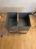 2 x Machinists Metal Dump Bins - 2