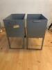 4 x Machinists Metal Dump Bins - 3