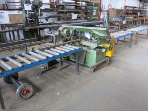 Addison Band Saw Model MH1016JA, Serial Number 860500, Year 1997. Comes with 4 x Roller Feed Tables