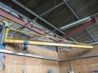 Demag .5 Ton Overhead Electric Crane/Hoist with Motorised Travel on Hoistquip 500kg Swinging Beam