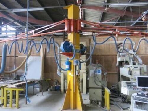 Palmatic Handling Systems PL200-1700 Jib Post with 2 Swinging Jibs (Excluding Vacuum Lifters)