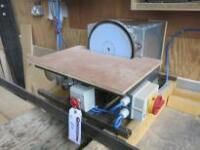 Vertical Bench Mounted Disk Sander