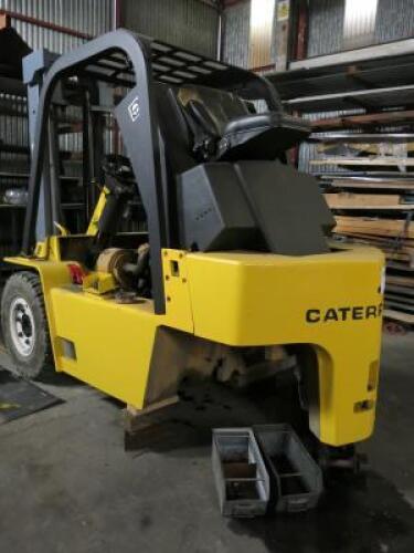 Caterpillar V80E Diesel Counter Balance Forklift Truck, 4000kg Capacity,4910mm Lift Height. Serial 37W-4020, Hours Unknown, Year 2000 Note, the Axle has been removed and sent away for repair AXLE UPDATE: The Axle has been repaired and currently located at